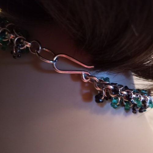 Sterling silver and artist made florets necklace and matching shops bracelet