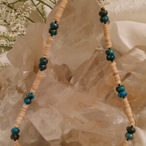 Turquoise and Shell Necklace image 1