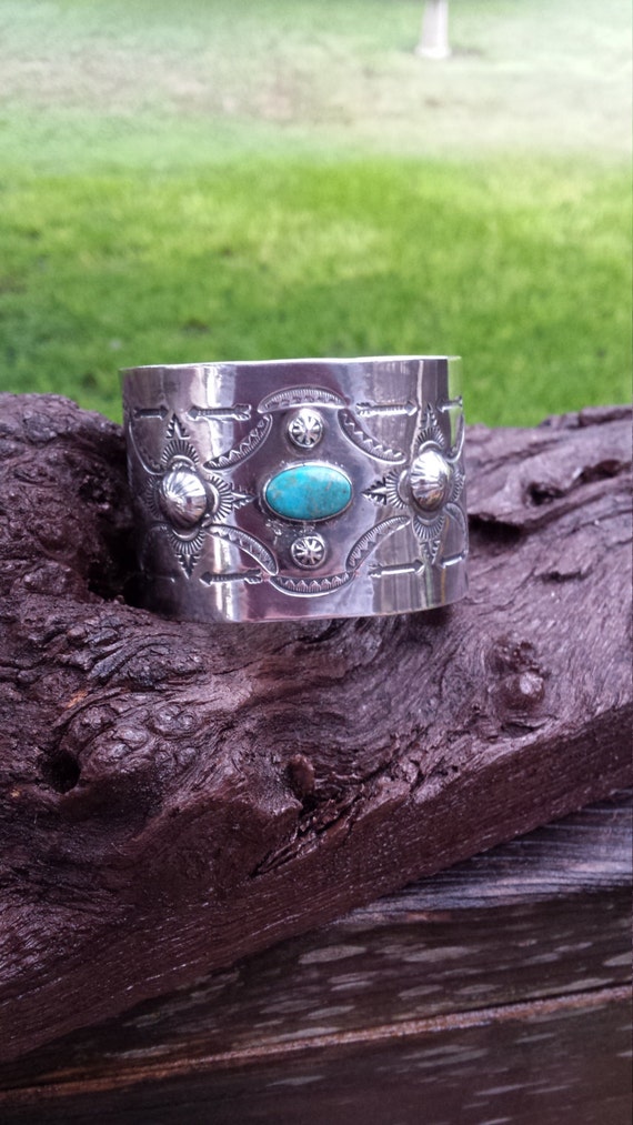 Native American Indian turquoise sterling silver c