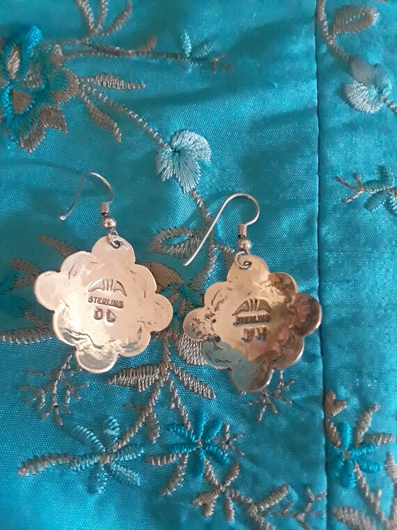 Amethyst dangle pierced earrings - image 3