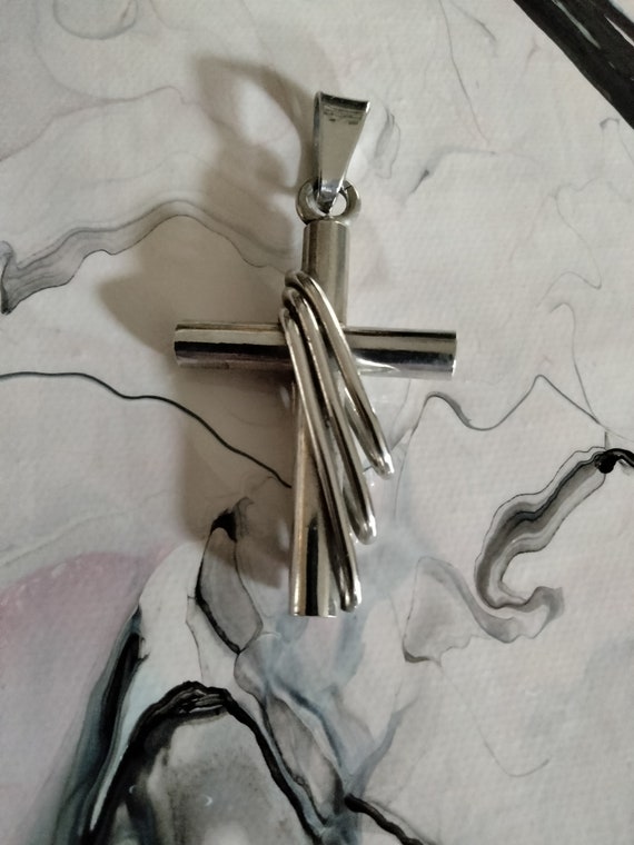 Sterling Silver heavy men's cross - image 4