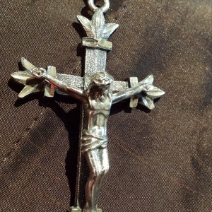 Sterling silver vintage artist one of a kind cross image 2