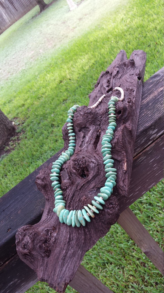 Native American long turquoise vintage Navajo nec… - image 2