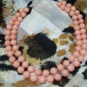 Two strand matte mauve jade necklace image 5