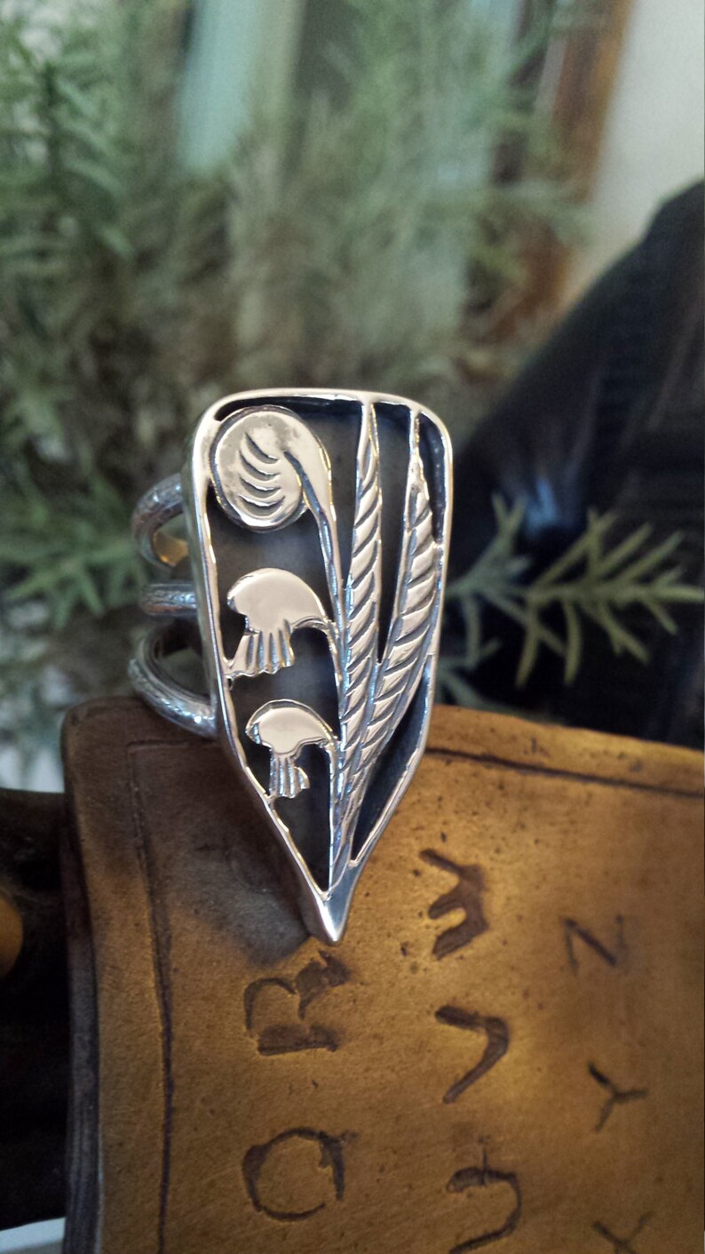 Sterling Silver Vintage Artist Ring, Size 8 - Etsy