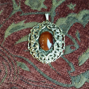 Vintage gold toned pendant