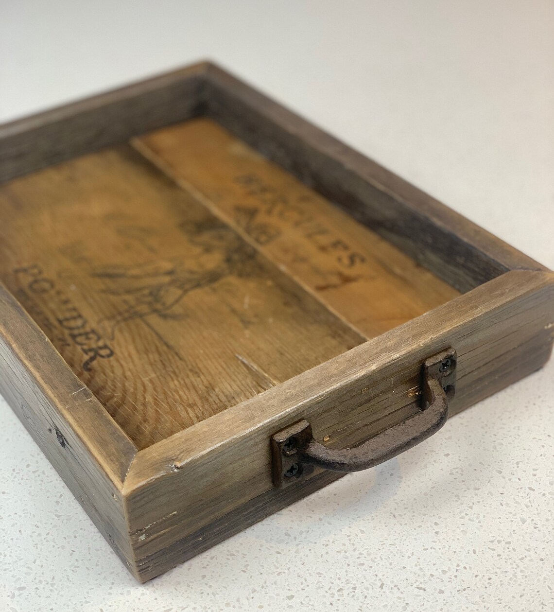 Hercules High Explosives Reclaimed Wood Tray bandeja de | Etsy