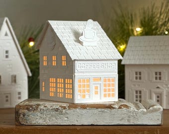 Americana Coffee Shop Paper Luminary
