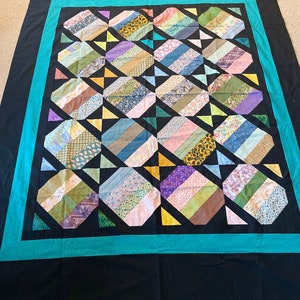 UNfinished Quilt Top; Throw Quilt, Adult Lap Quilt, Blanket, Adult Blanket; One of a Kind Peaceful Prairie quilt top