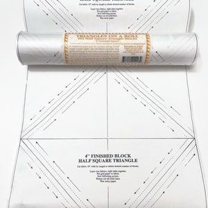 Trangles On A Roll 3 Fnshed. Make Half Square Trangles Easy, Fast