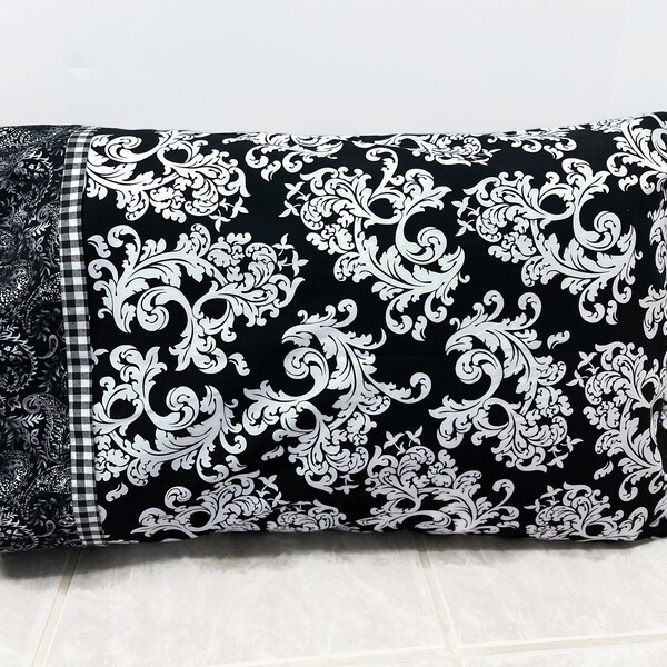 Black Paisley Pillow Etsy