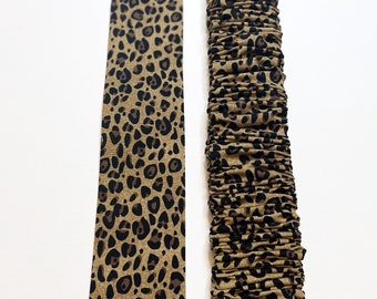 Slip on, handmade Cheetah print Lamp Cord Covers, fabric cover, Electrical Cord Cover, Hide a cord