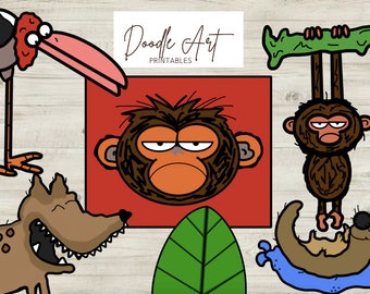 Grumpy Monkey Clip Art Pack