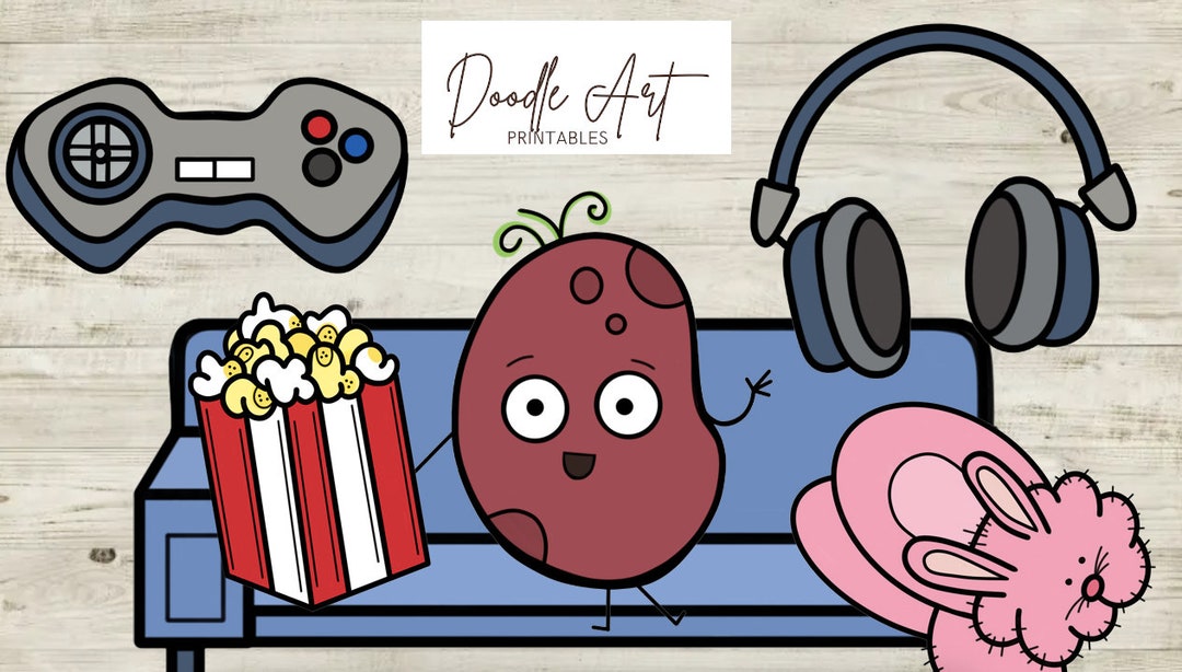 The Couch Potato Clip Art Pack Etsy