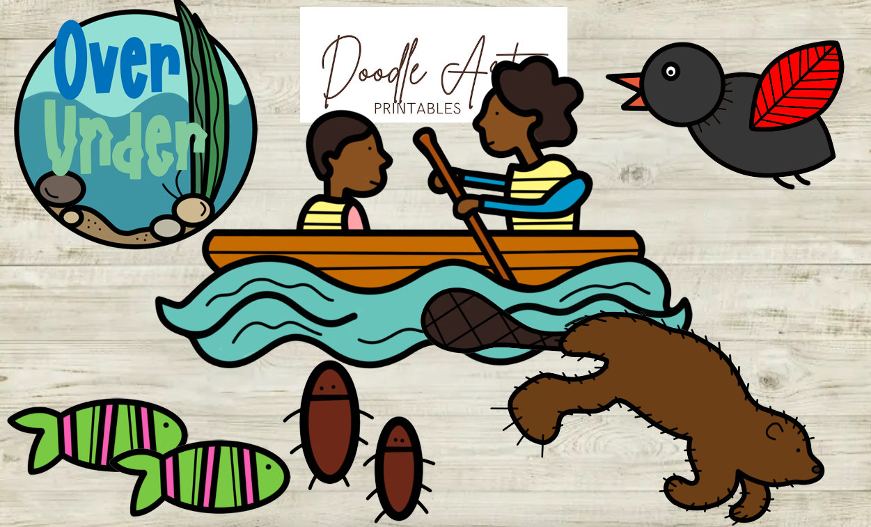 Over and Under the Pond Clip Art Pack - Etsy