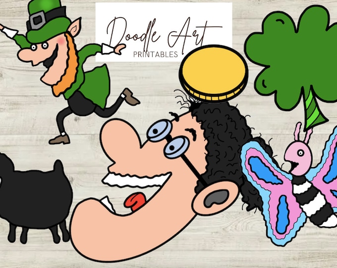Featured listing image: There was an Old Lady who Swallowed a Clover Clip Art Pack