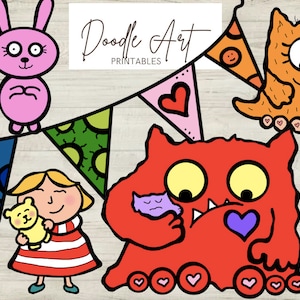 Pack d'images clipart Monster Love