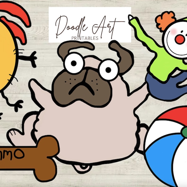 The Pug Clip Art pack