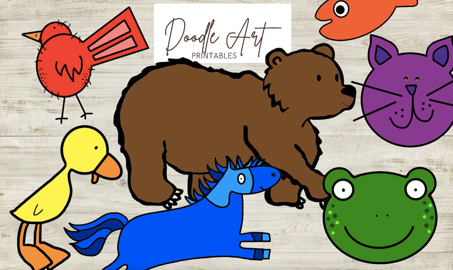 Brown Bear Clip Art Pack - Etsy