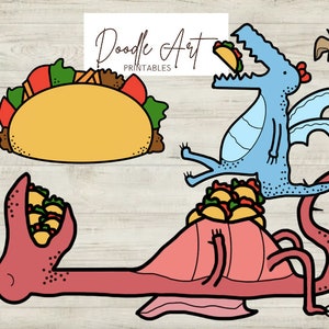 Dragons Love Tacos Clip Art Pack