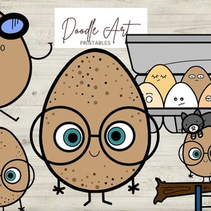 Um bom pacote de clip art de ovo