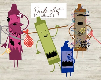 The Crayons Return Clip Art Pack