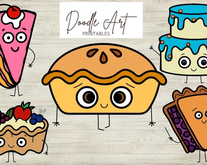 Featured listing image: Humble Pie Clip Art Pack