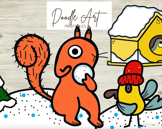 Featured listing image: The Snow Thief Clip Art Pack