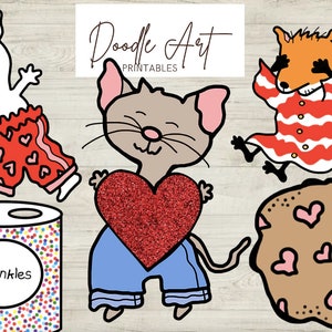 Paquete de imágenes prediseñadas para regalarle un San Valentín a un ratón