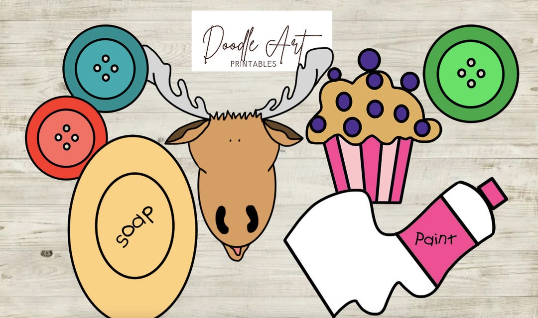 Give a Moose a Muffin Clipart Pack - Etsy