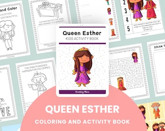 Queen Esther Coloring and Activity Pages | Bible Story Coloring Pages