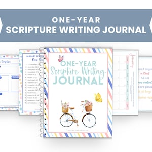 Scripture Writing Journal | Bible Journal | Scripture Writing Plan