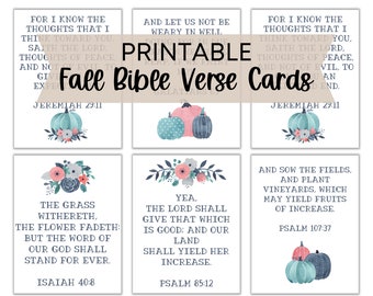 Fall Bible Verse Cards | Printable Bible Verses