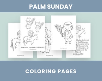 Palm Sunday Coloring Pages | Easter Activities | Triumphal Entry Coloring Pages