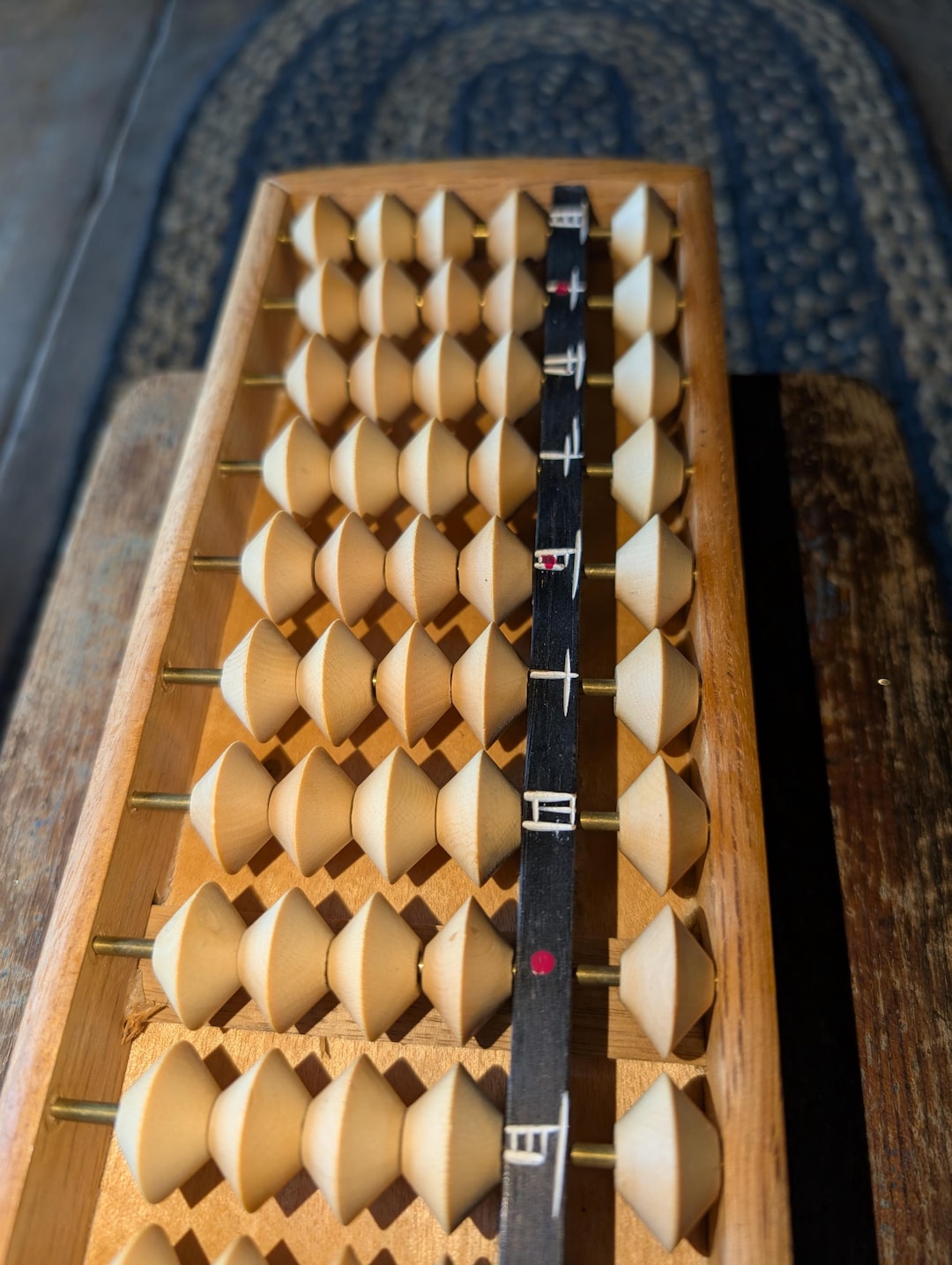 Vintage Wooden Abacus Soroban Japanese Calculator Counting Frame Asian ...