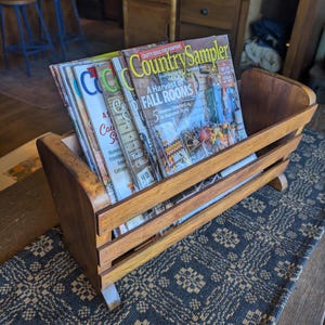 Vintage Magazine Rack - Etsy