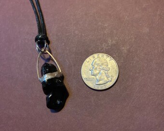 Tektite meteorite necklace