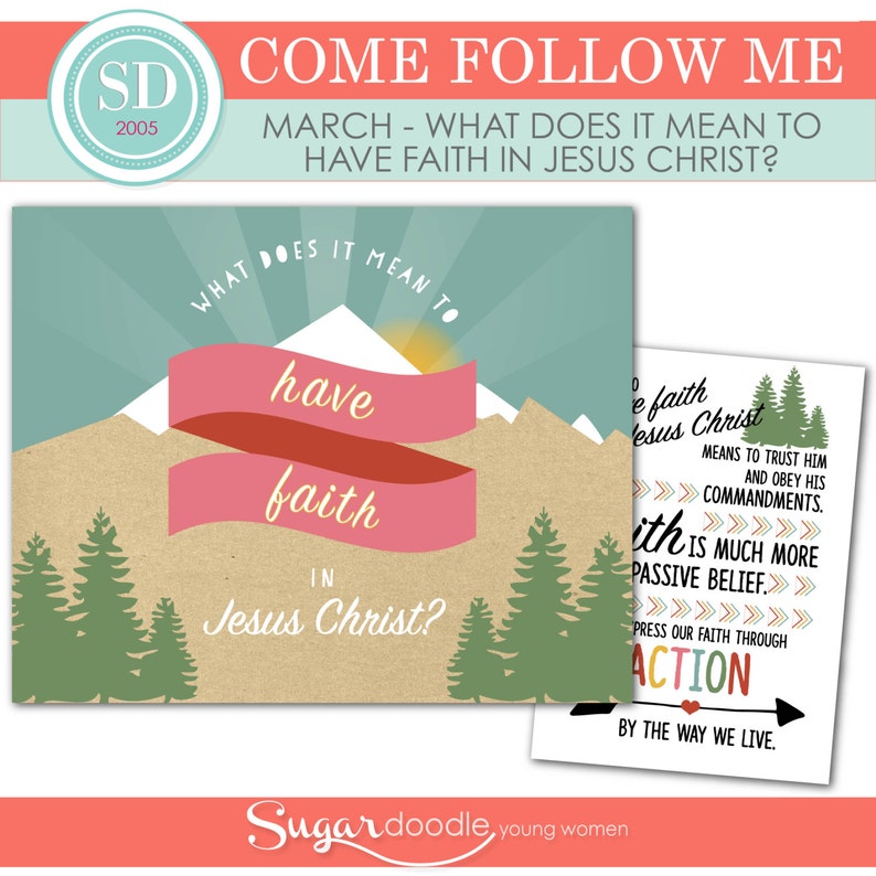 LDS YW Come Follow Me March What does it meant to have Etsy