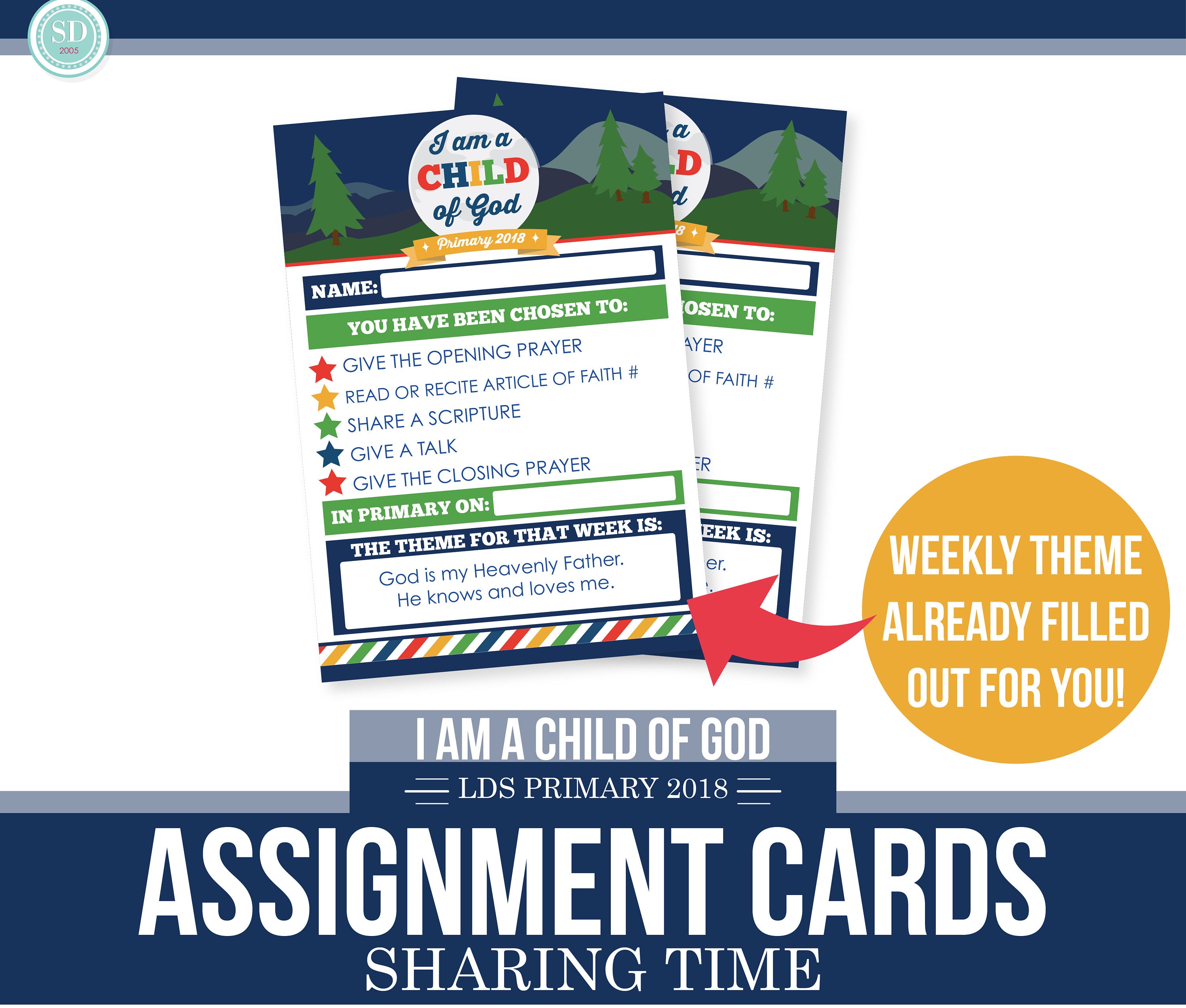 primary assignment cards