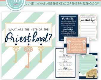 LDS YW Come Follow Me - June - What are the keys of the Priesthood? - Printable lesson helps - MB