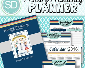 LDS Primary Presidency 2016 Planner - I know the scriptures are true