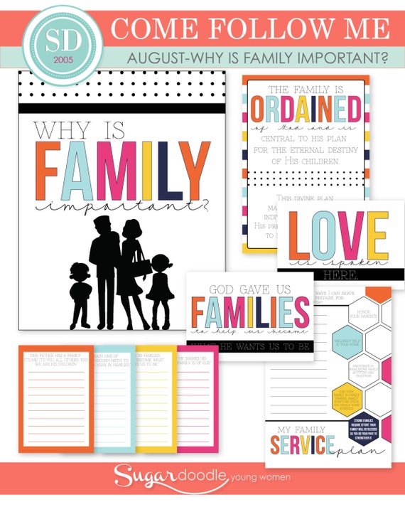 LDS YW Come Follow Me August Why is family Etsy