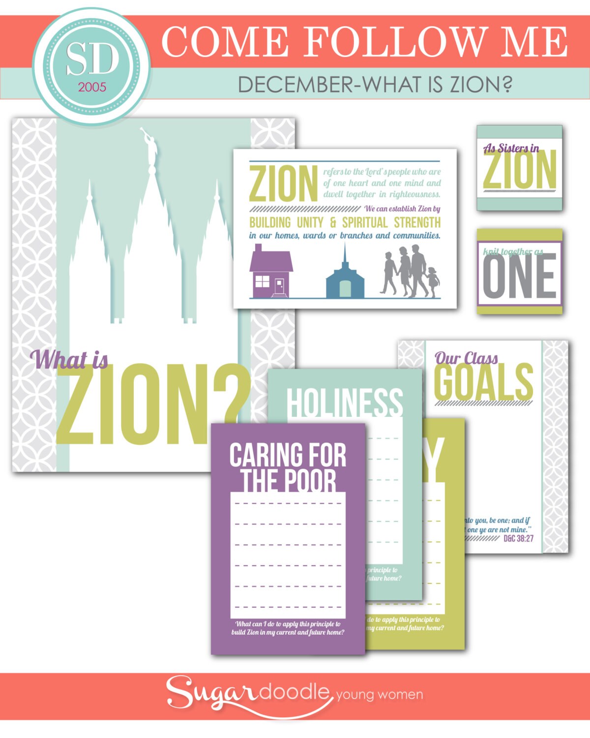 LDS YW Come Follow Me December what is Zion Etsy