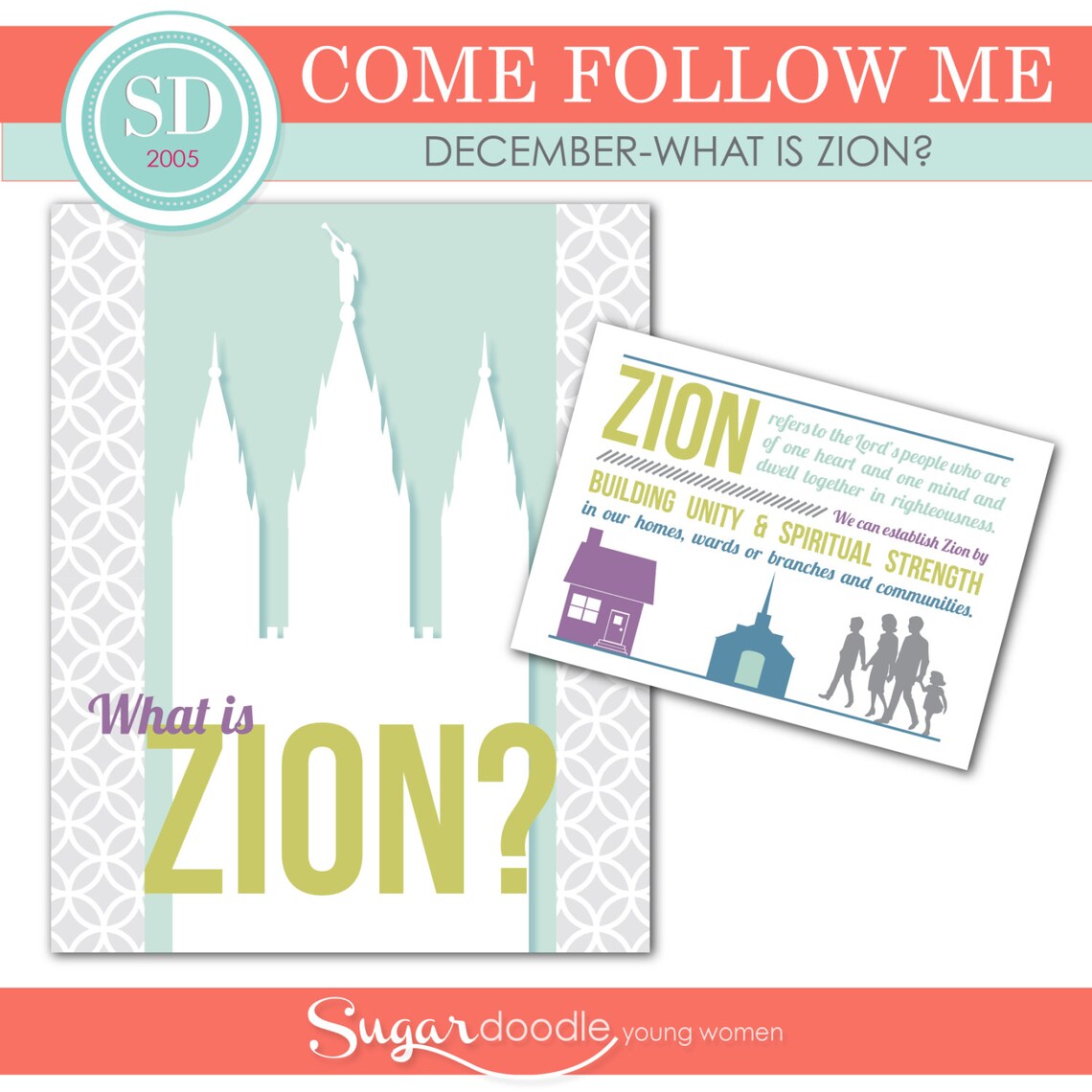 LDS YW Come Follow Me December what is Zion Etsy