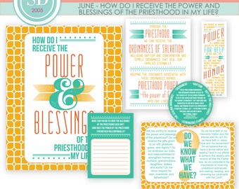 LDS YW Come Follow Me - June - Power and Blessings of the Priesthood - Printable Lesson Helps - MB