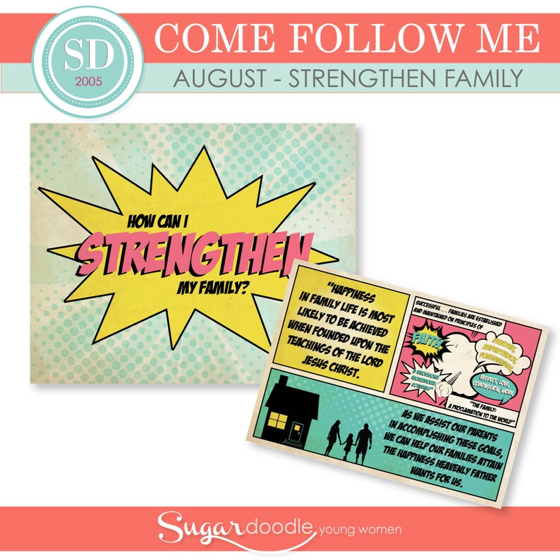 LDS YW Come Follow Me August how Can I Strengthen My Etsy