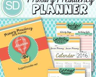 LDS Primary Presidency 2016 Planner - I know the scriptures are true