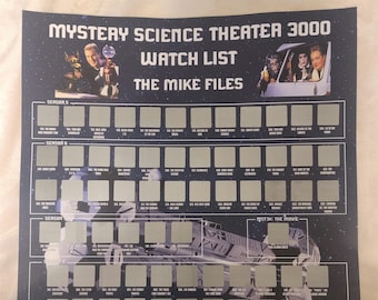 MST3K Watch List (The Mike Files) Scratch-Off Poster