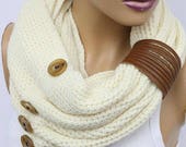 Scarf Knit Infinity scarf, womens knit winter scarves, womens knit Infinity Scarf, knit Scarves, knit Infinity scarves