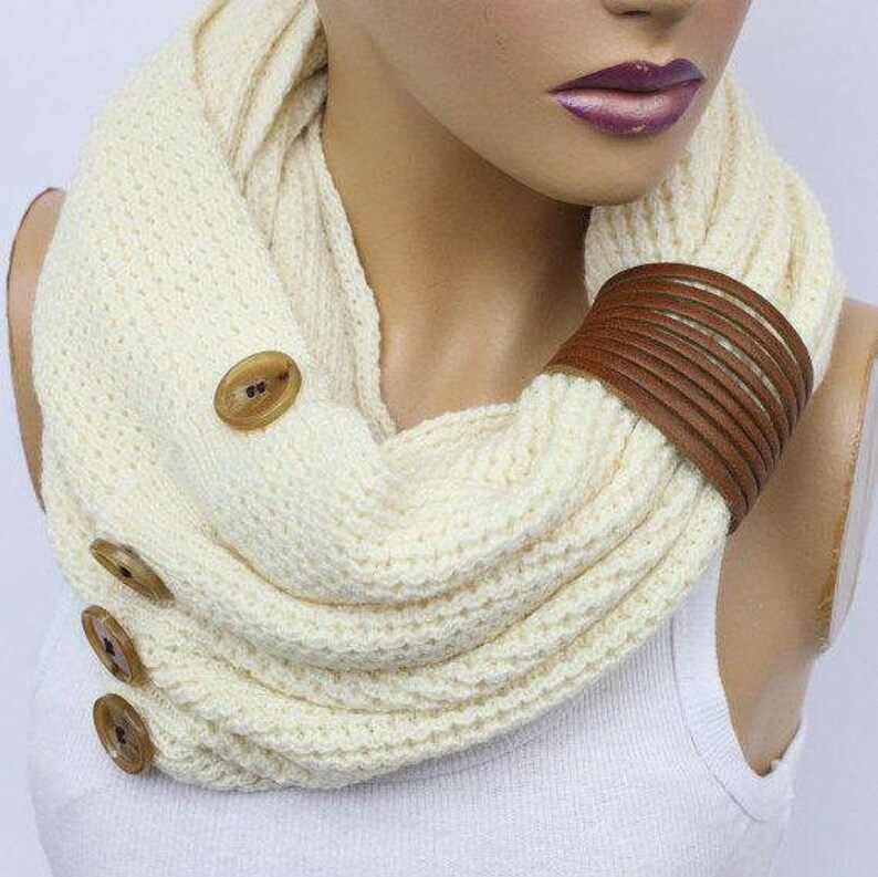 Scarf Knit Infinity scarf womens knit winter scarves womens | Etsy